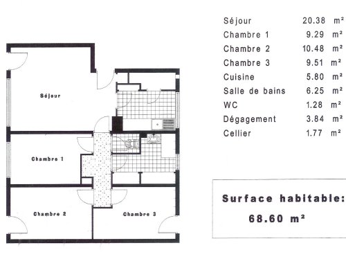 surface appartement